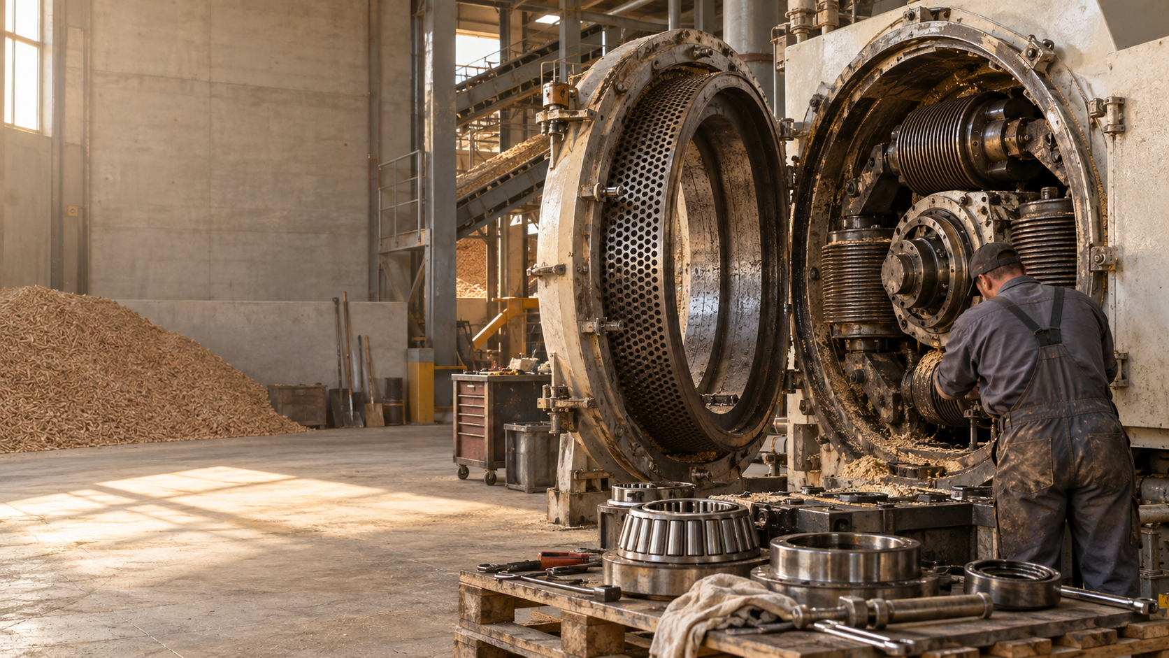 Pelletizing equipment maintenance
